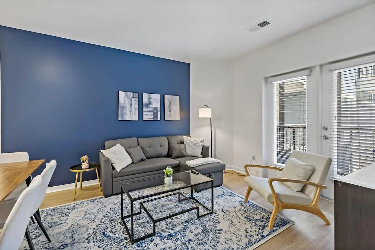 Apartament Modern 2Bd - 5 Min Dt, Gym, Parking, W-D - Sleeps 12 Charlotte